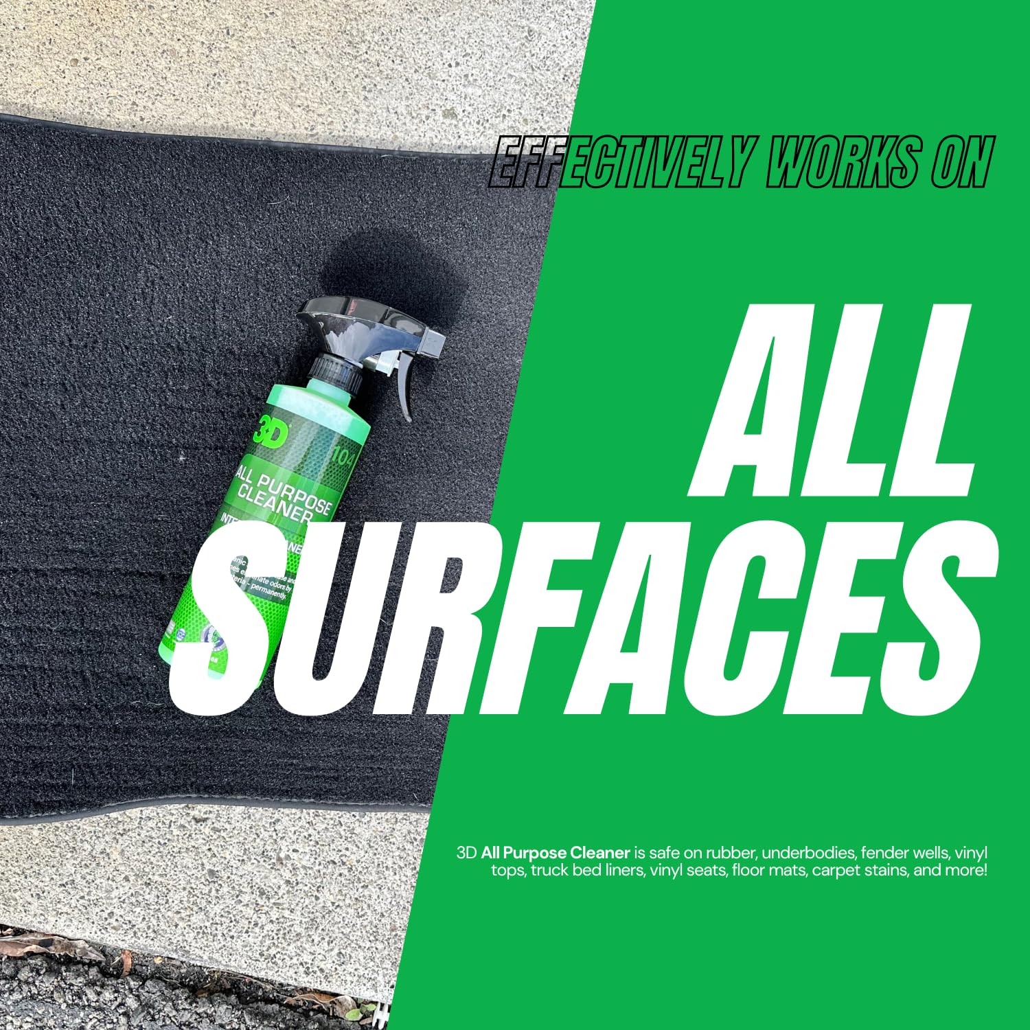 3D All Purpose Cleaner – High-Performance Interior & Exterior Car Cleaner for Vinyl, Leather, Plastic, Fabric, Carpet & More - 16 oz - Image 6