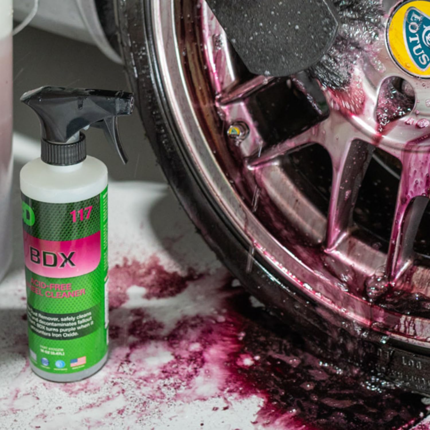 3D BDX Iron Remover – Fast Acting Fallout & Brake Dust Cleaner | Purple Color-Changing Spray for Wheels & Paint | Acid-Free | Made in USA | Car Detailing | 16 oz - Image 5