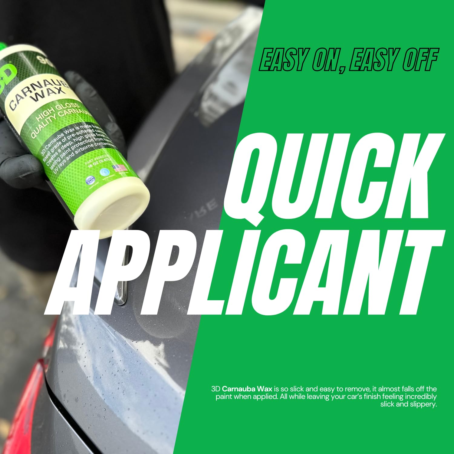 3D Carnauba Wax – Liquid Brazilian #1 Grade Wax for Deep Gloss & UV Protection | Easy Application | Safe on All Paint | Non-Staining Formula | Made in USA | 16 oz - Image 4