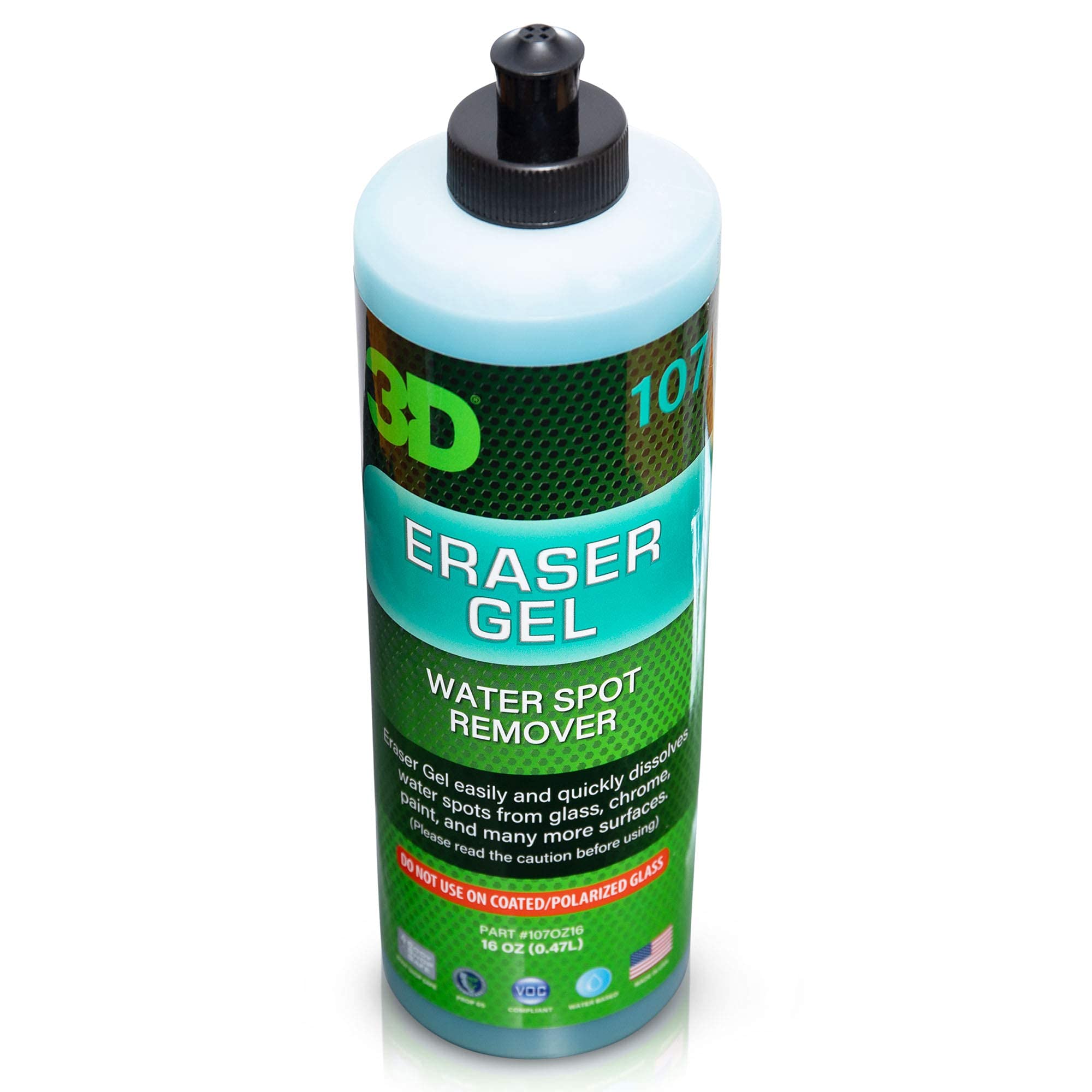 3D Eraser Gel Water Spot Remover – Acidic Gel Formula for Hard Water Spots & Mineral Deposits – Safe for Paint, Glass, Chrome, Plastic & Metal - 16 oz - Image 7