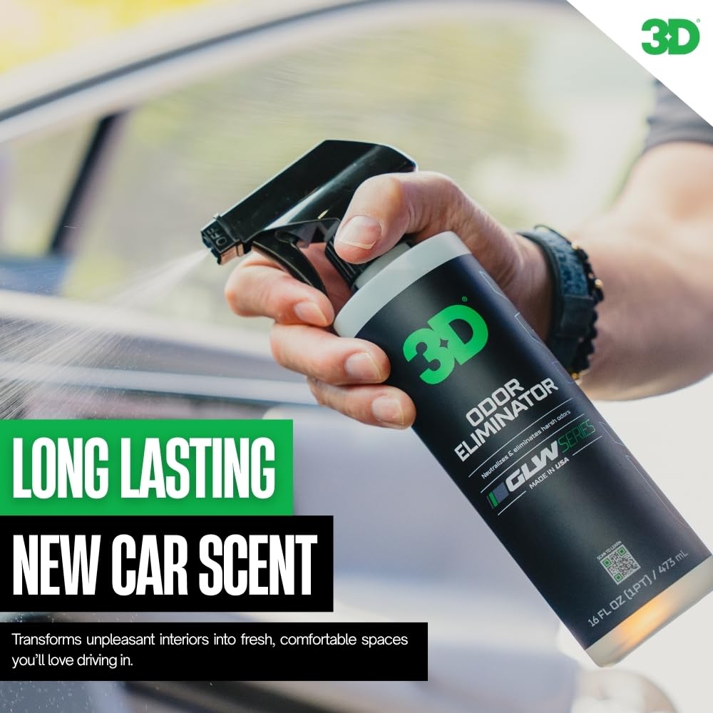 3D Odor Eliminator, GLW Series | Ultra Powerful Air Freshener | Long Lasting Odor Relief | Neutralizes Unwanted Smells | Fresh Scent | DIY Car Detailing (64 Oz) (64OZ) - Image 3