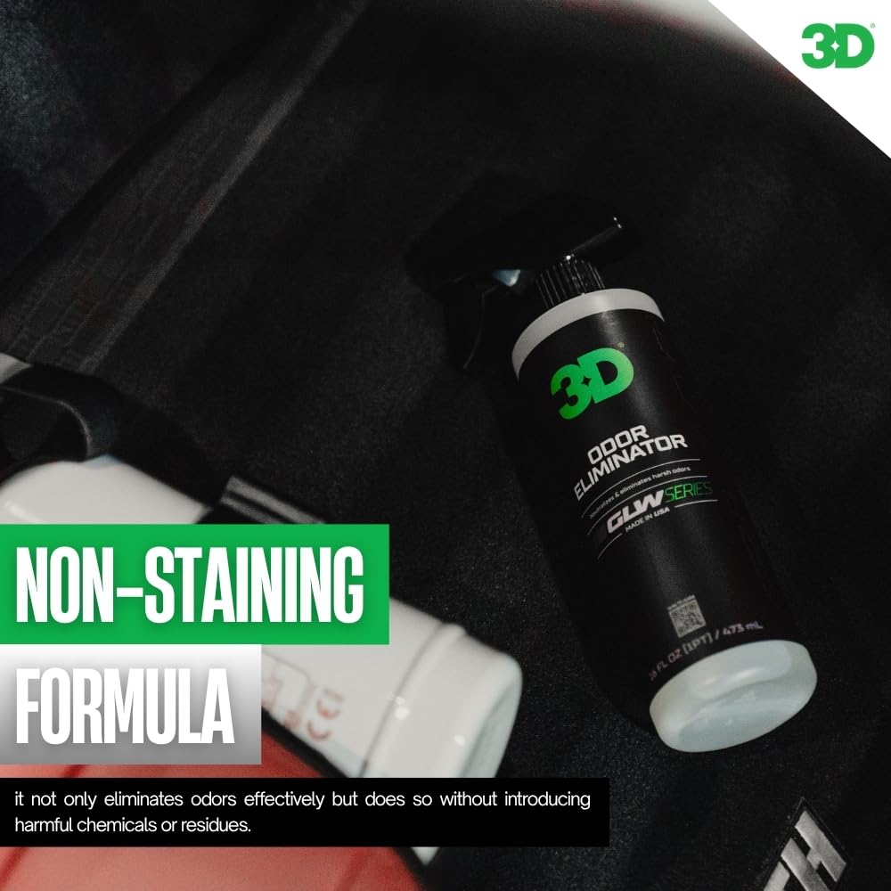 3D Odor Eliminator, GLW Series | Ultra Powerful Air Freshener | Long Lasting Odor Relief | Neutralizes Unwanted Smells | Fresh Scent | DIY Car Detailing (64 Oz) (64OZ) - Image 7