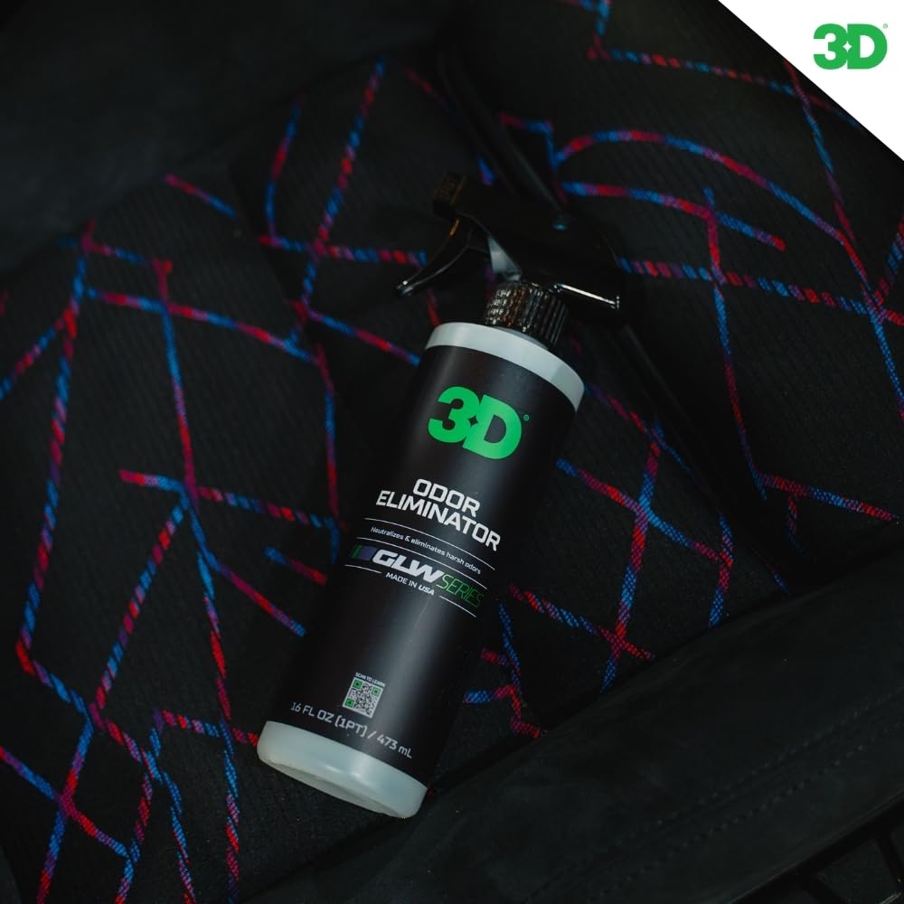 3D Odor Eliminator, GLW Series | Ultra Powerful Air Freshener | Long Lasting Odor Relief | Neutralizes Unwanted Smells | Fresh Scent | DIY Car Detailing (64 Oz) (64OZ) - Image 8