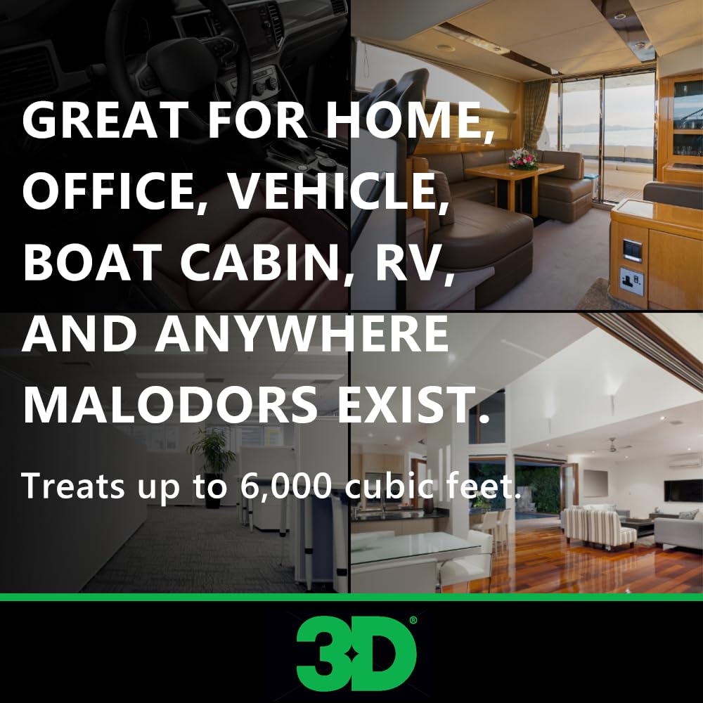 3D Odor Eliminator Total Release Fogger, Powerful Air Freshener and Odor Control, Aerosol Bomb Neutralizes Unwanted Smells in Home Office RV, Cucumber Melon Scent, 5 oz - Image 5