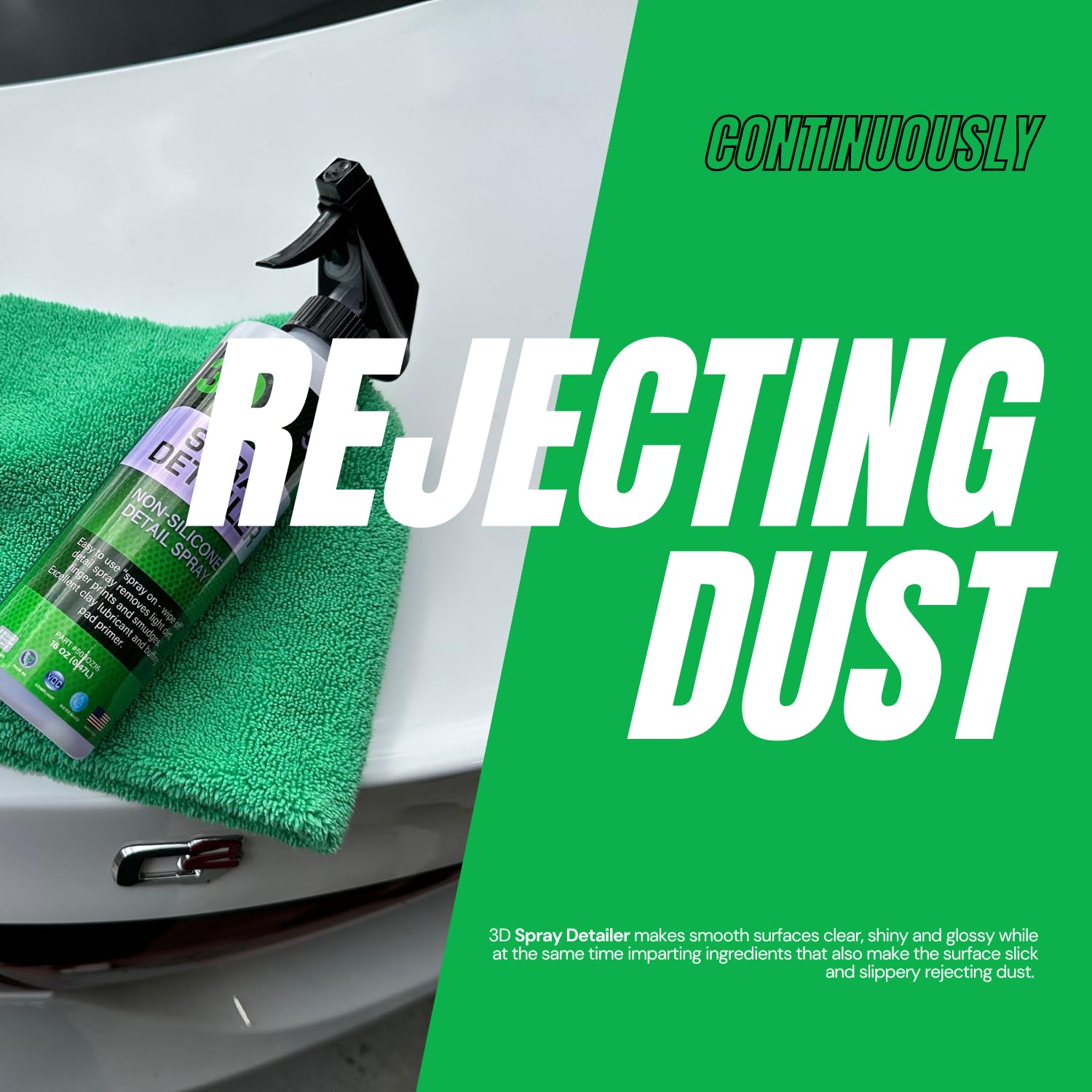 3D Spray Detailer - Silicone-Free Body Shop Detailer Spray for Freshly Painted Vehicles 16oz - Image 5