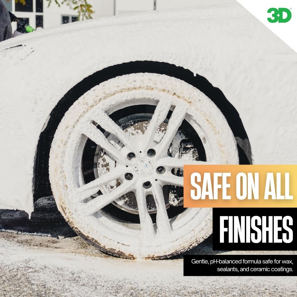 3D Ultimate Wash 64 Oz – pH Neutral Car Wash Soap with Ultra Foam – Scratch-Free, High-Foaming Car Soap for Paint Protection – Safe for All Finishes - Image 4