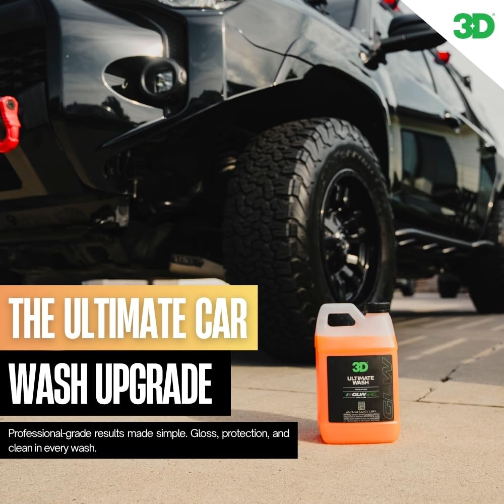 3D Ultimate Wash 64 Oz – pH Neutral Car Wash Soap with Ultra Foam – Scratch-Free, High-Foaming Car Soap for Paint Protection – Safe for All Finishes - Image 7