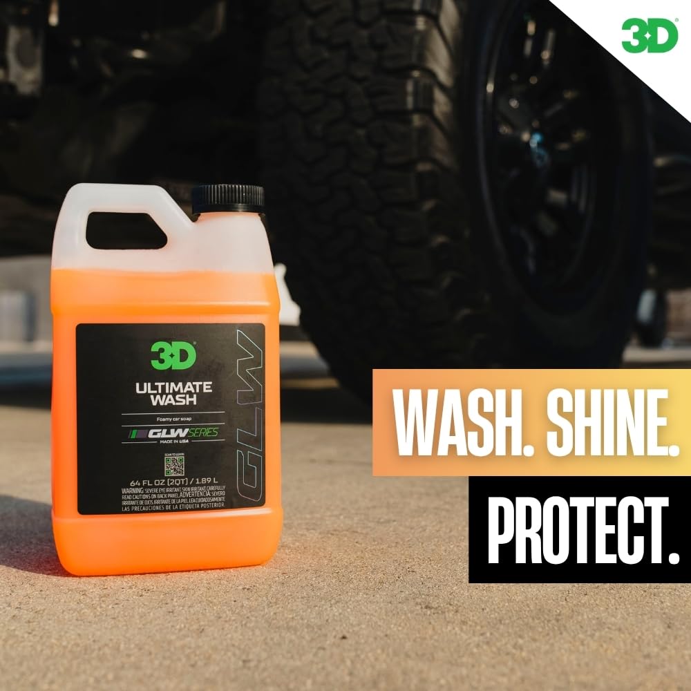 3D Ultimate Wash 64 Oz – pH Neutral Car Wash Soap with Ultra Foam – Scratch-Free, High-Foaming Car Soap for Paint Protection – Safe for All Finishes - Image 8