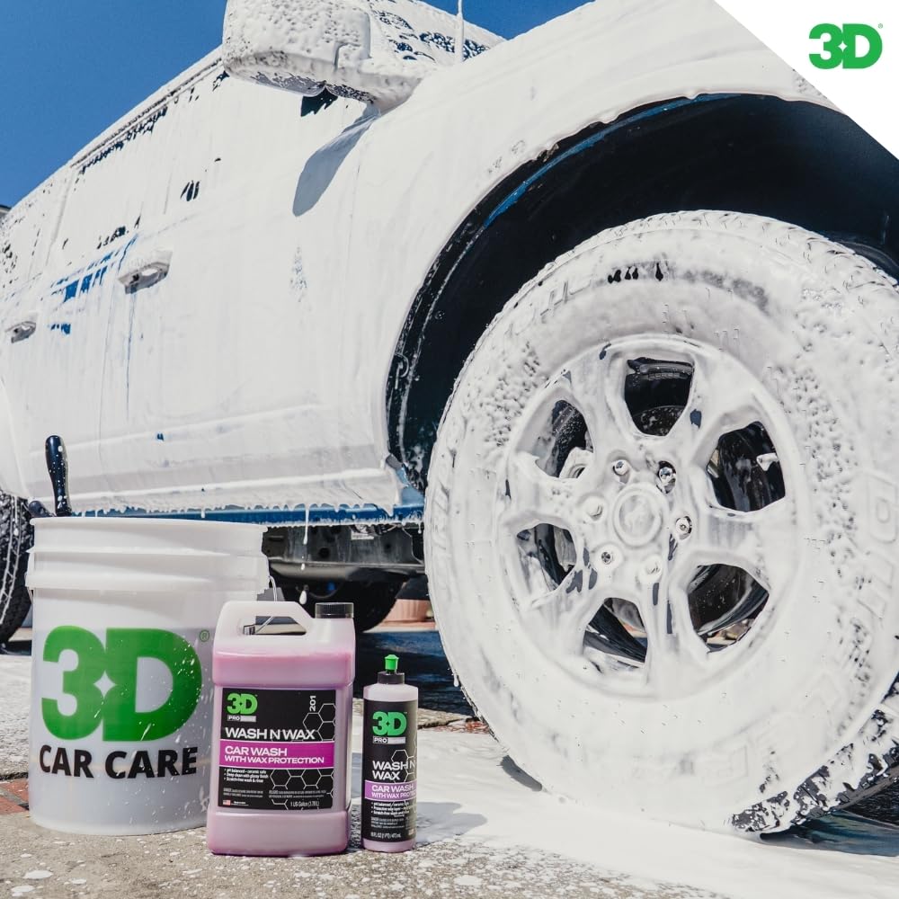 3D Wash N Wax Car Wash Soap - pH Balanced, Easy Rinse, Scratch Free Soap with Wax Protection - 1 Gallon - Image 4