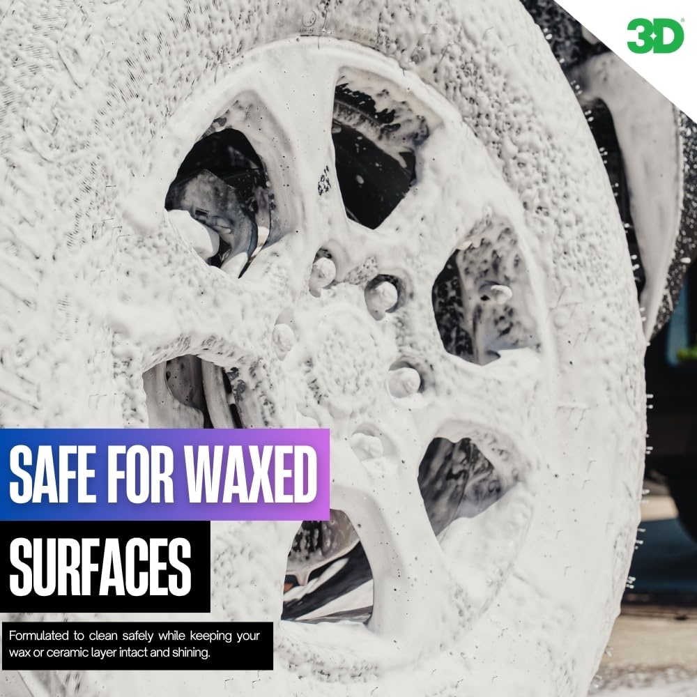 3D Wash N Wax Car Wash Soap - pH Balanced, Easy Rinse, Scratch Free Soap with Wax Protection - 1 Gallon - Image 7
